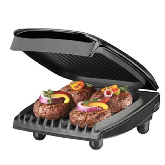 George Foreman 60 Inch Super Champ Electric Contact Grill, Black, Serves 4 - Picture 2 of 11